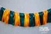 Forest Green Yellow Gold Ribbon Bunting - FREE Shipping - The Party Teacher