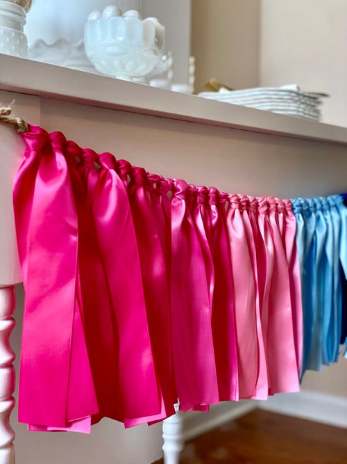 Gender Reveal Ribbon Bunting - FREE Shipping – The Party Teacher