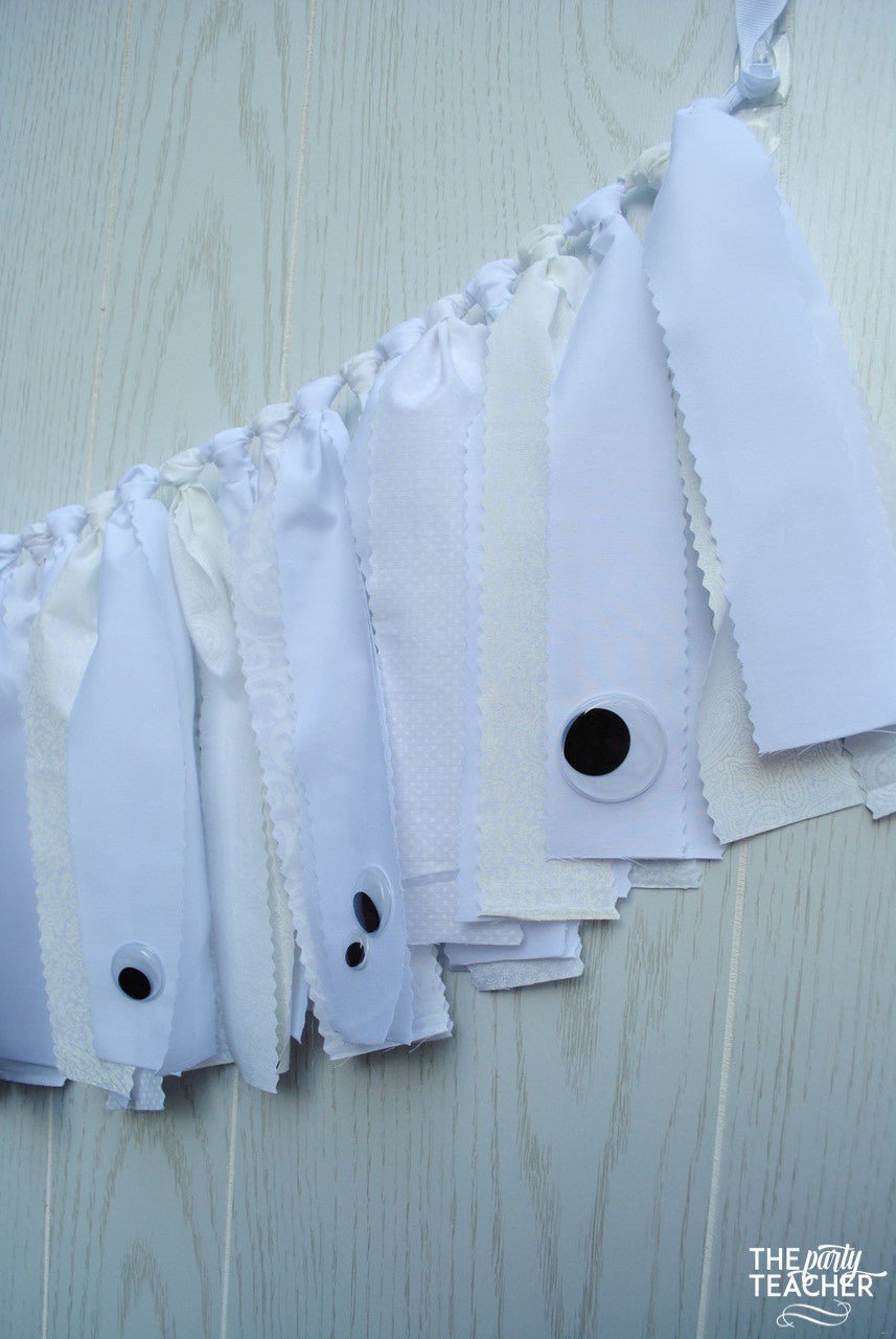 Ghost Fabric Bunting - FREE Shipping - The Party Teacher