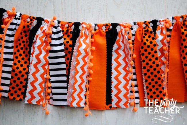 Halloween Fabric Bunting - FREE Shipping - The Party Teacher