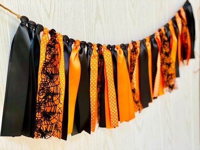 Halloween Web Ribbon Bunting - FREE Shipping - The Party Teacher