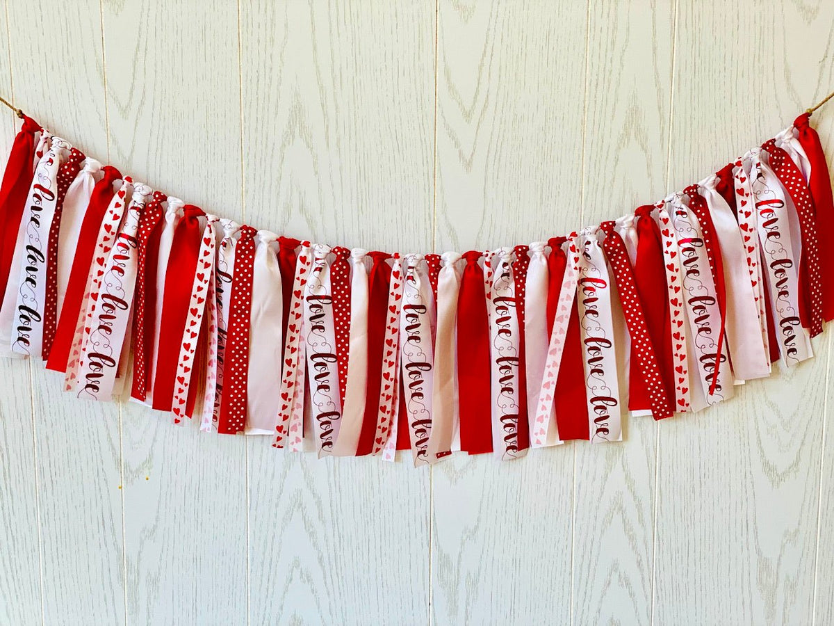 Love Ribbon Bunting - FREE Shipping - The Party Teacher