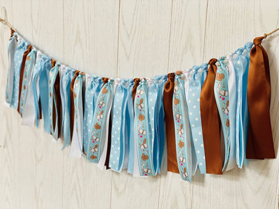 Milk & Cookies (Blue) Ribbon Bunting - FREE Shipping - The Party Teacher
