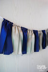 Navy Silver Ribbon Bunting - FREE Shipping - The Party Teacher