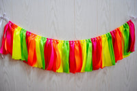 Neon Party Ribbon Bunting - FREE Shipping - The Party Teacher