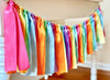 Pastel Rainbow Ribbon Bunting - FREE Shipping - The Party Teacher