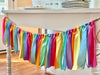 Pastel Rainbow Ribbon Bunting - FREE Shipping - The Party Teacher