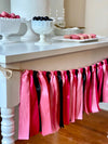 Pink Black Ribbon Bunting - FREE Shipping - The Party Teacher
