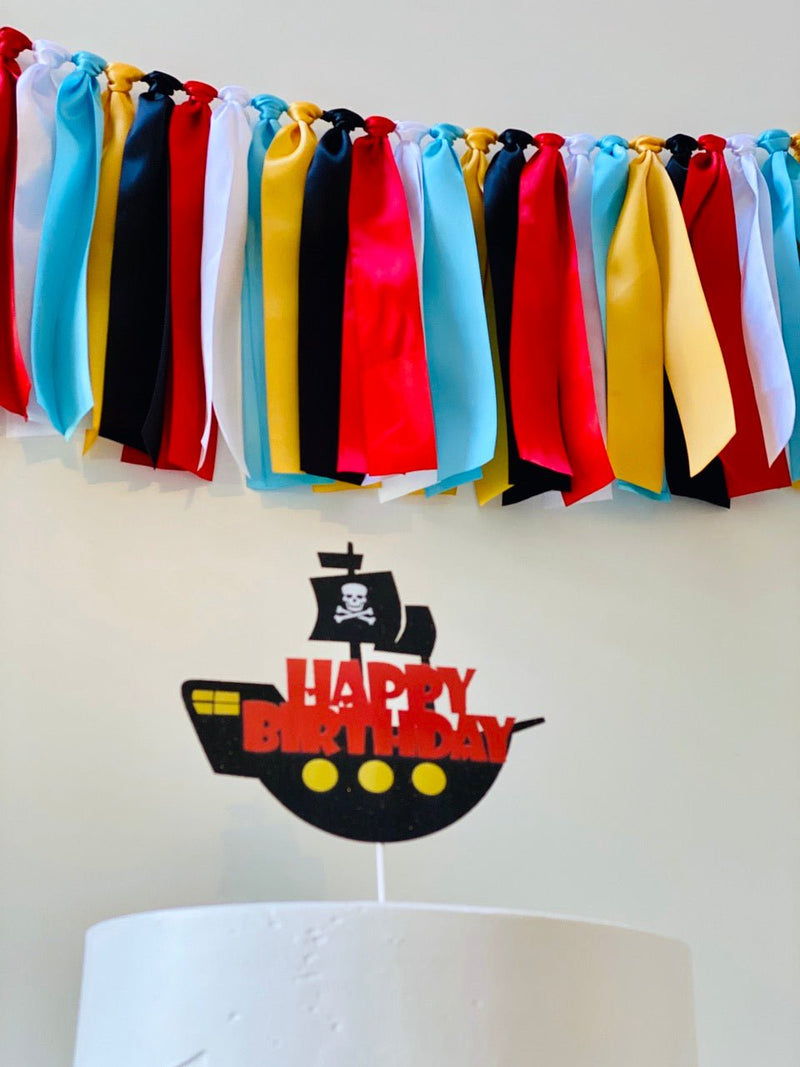 Pirate Ribbon Bunting - FREE Shipping - The Party Teacher