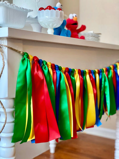 Primary Colors Ribbon Bunting - FREE Shipping – The Party Teacher