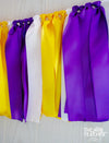 Purple Yellow White Ribbon Bunting - FREE Shipping - The Party Teacher