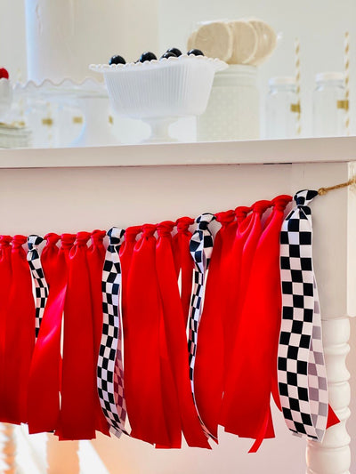 Race Car Ribbon Bunting - FREE Shipping - The Party Teacher