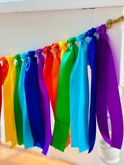 Rainbow Ribbon Bunting - FREE Shipping - The Party Teacher