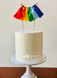 Rainbow Ribbon Cake Topper - The Party Teacher