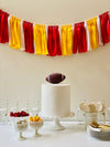Red Yellow Ribbon Bunting - FREE Shipping - The Party Teacher