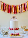 Rose Boho Ribbon Bunting - FREE Shipping - The Party Teacher