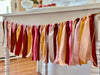 Rose Boho Ribbon Bunting - FREE Shipping - The Party Teacher