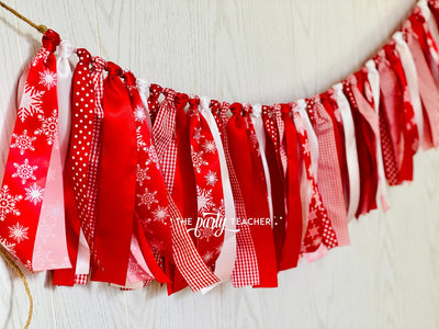 Snowflake Ribbon Bunting - FREE Shipping - The Party Teacher