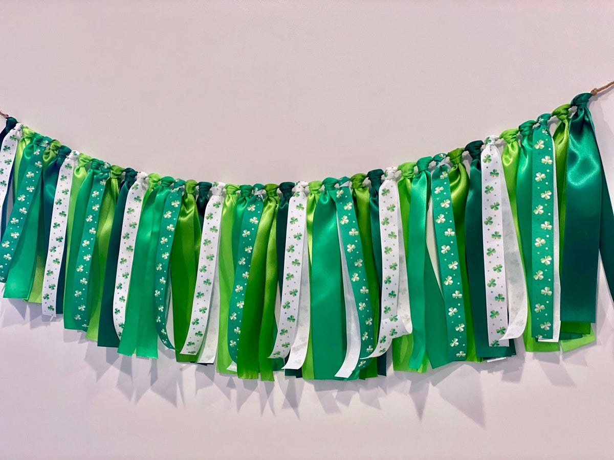 St Patrick's Day Ribbon Bunting - FREE Shipping - The Party Teacher