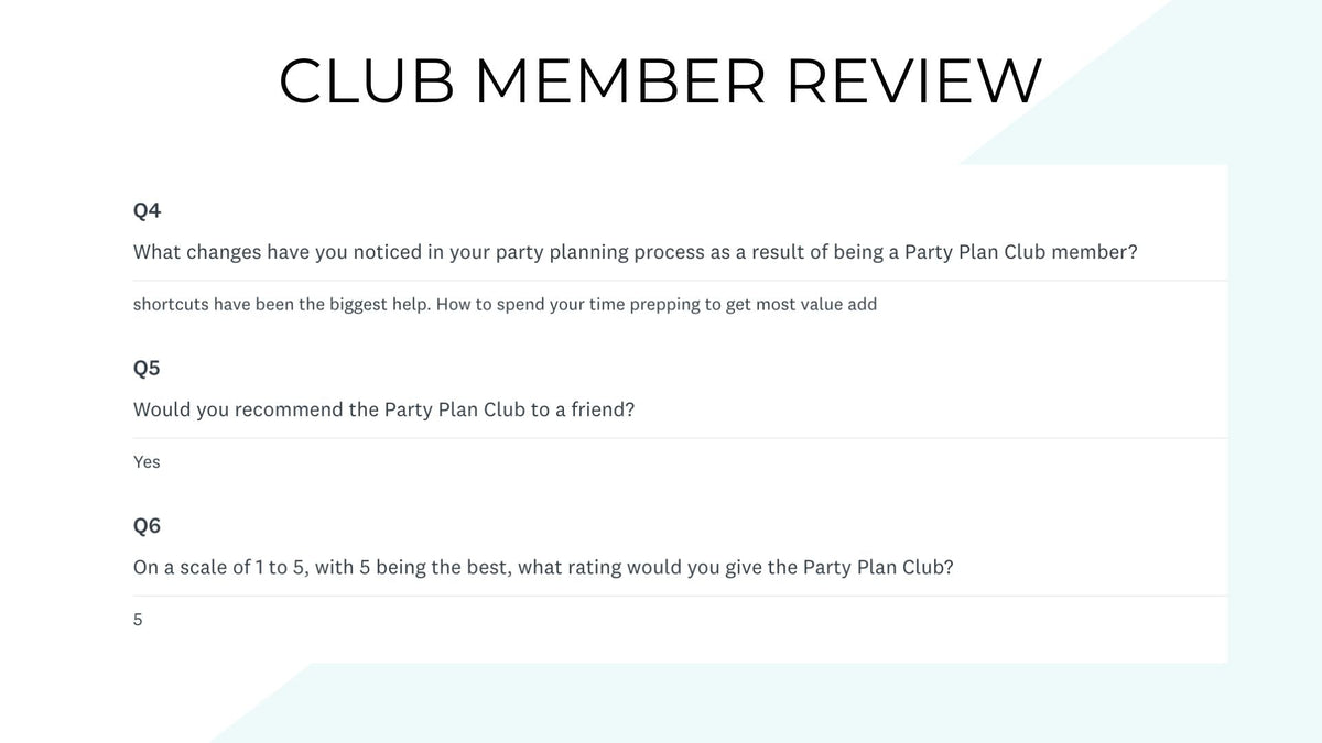 The Party Plan Club - The Party Teacher