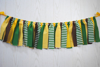 Tractor Fabric Bunting - FREE Shipping - The Party Teacher