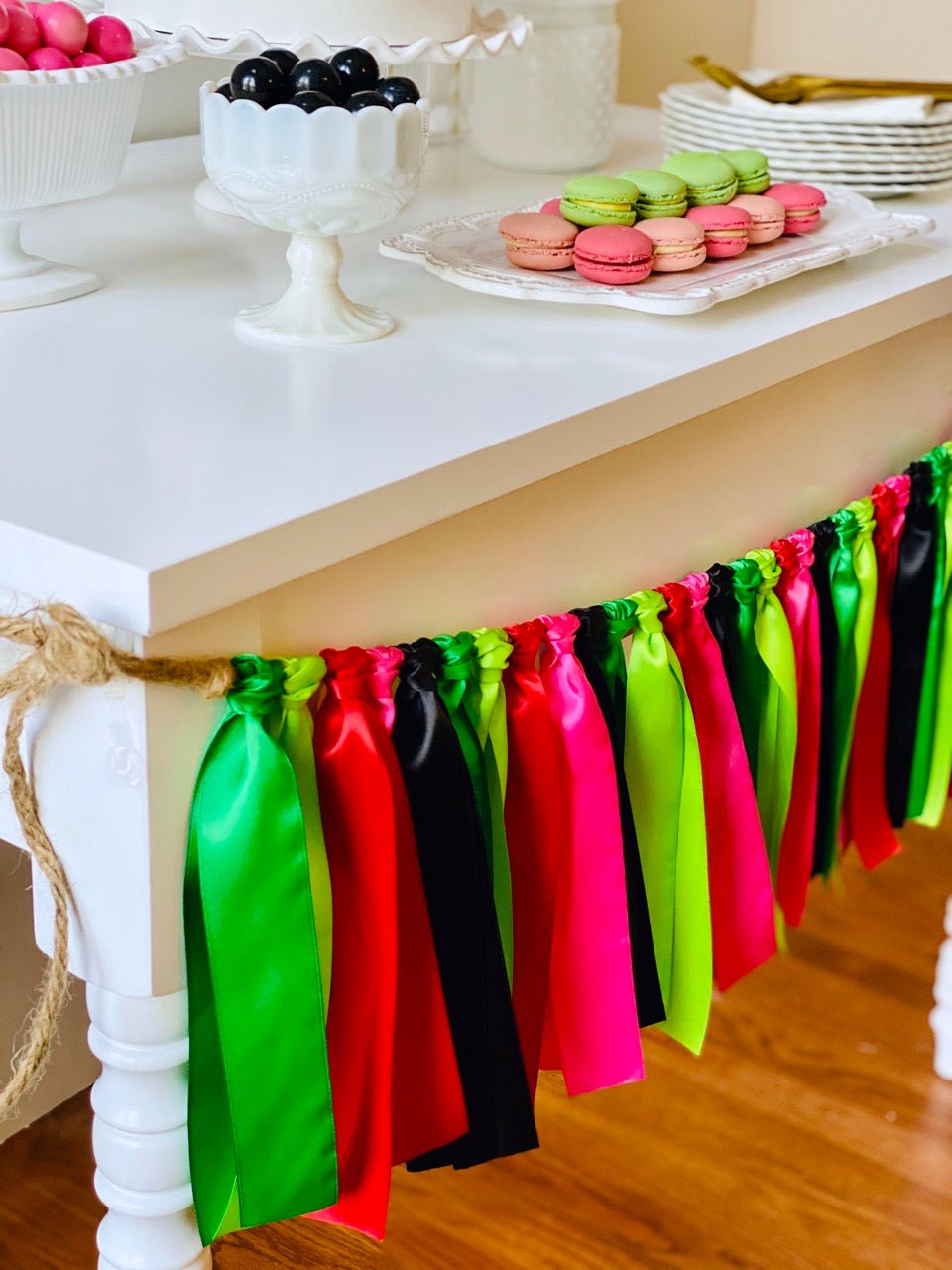 Watermelon Ribbon Bunting - FREE Shipping - The Party Teacher